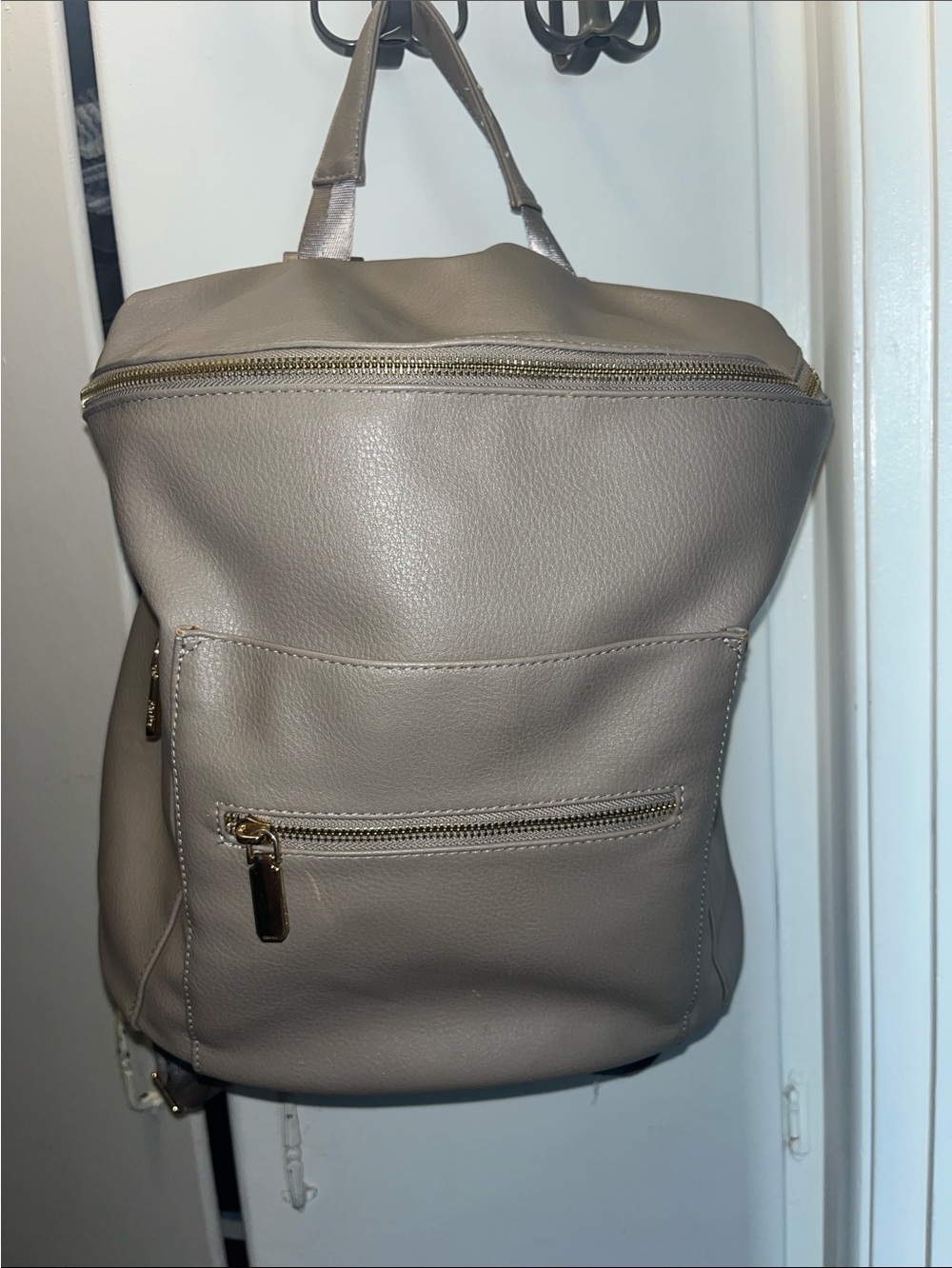 Miss Fong Women's Neutral Taupe Baby Bag Backpack Tote